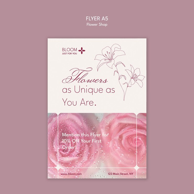 PSD grátis desenho de modelo de florista