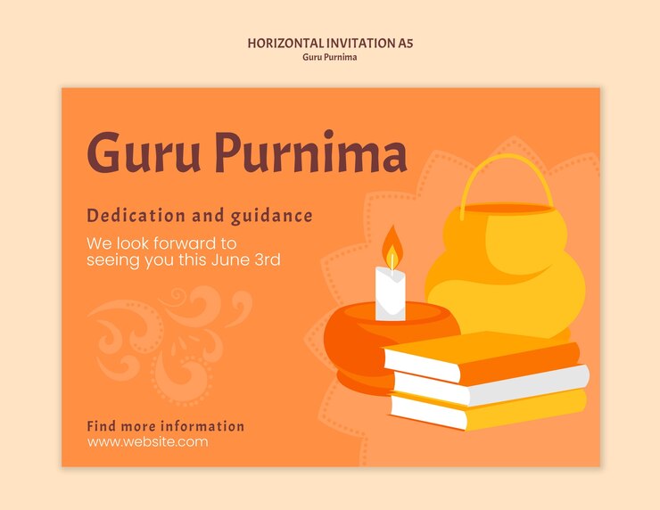 PSD grátis desenho de modelo de guru purnima