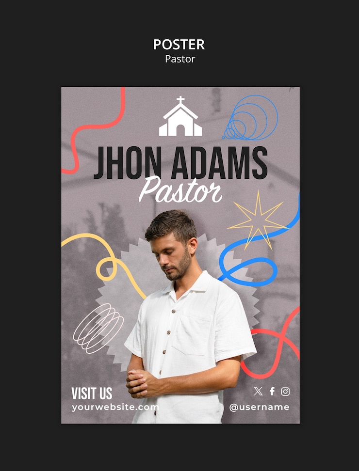 PSD grátis desenho de modelo de pastor