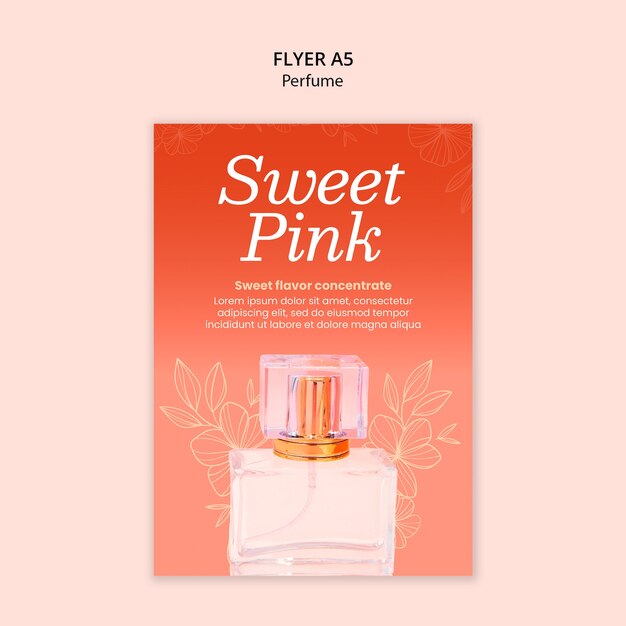 Desenho de modelo de perfume