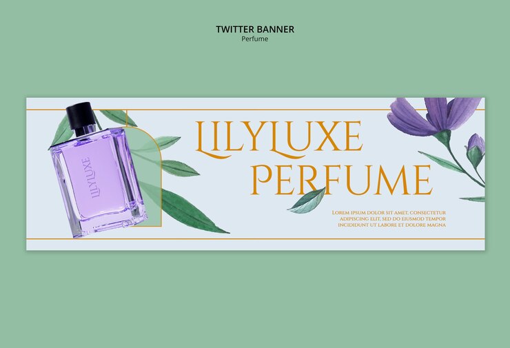 PSD grátis desenho de modelo de perfume