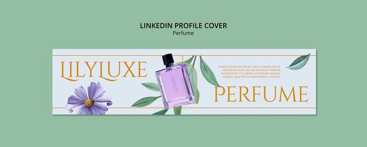 PSD grátis desenho de modelo de perfume