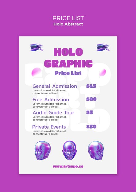 Desenho de modelo de resumo holo