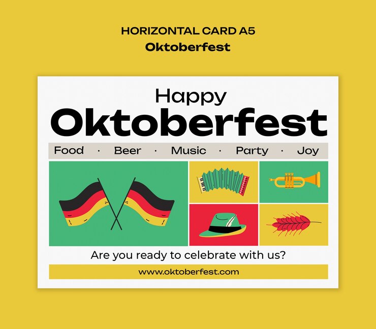 PSD grátis desenho de modelo do oktoberfest