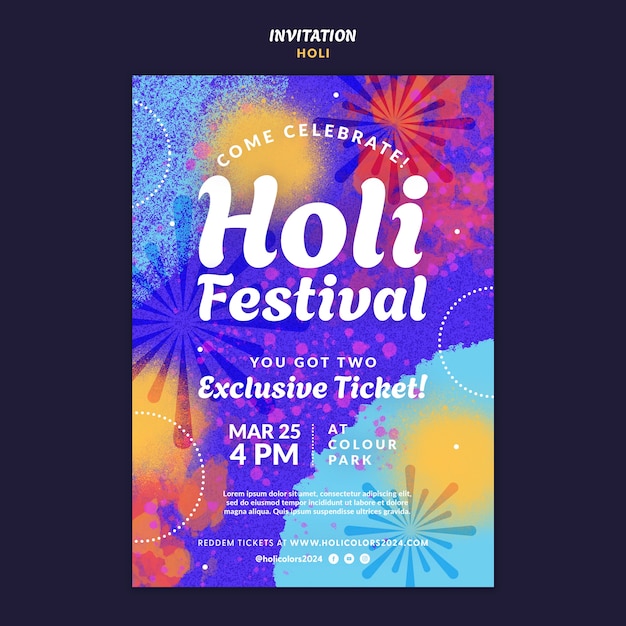 Desenho de modelo Holi