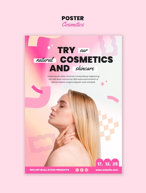 Desenho de modelos cosméticos