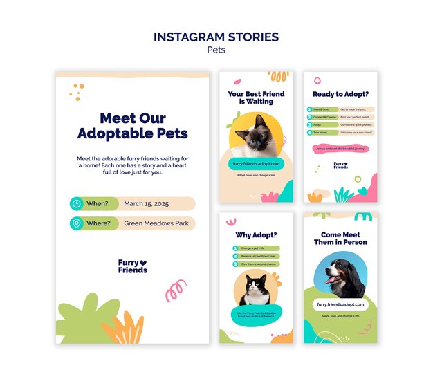 Desenho de modelos de Instagram para animais de estimação
