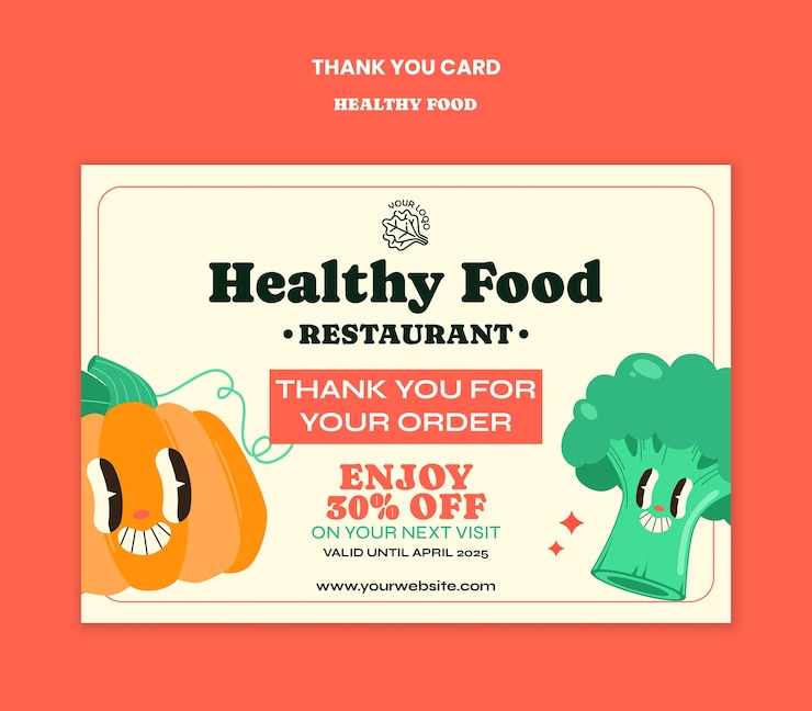 PSD grátis desenho do modelo de voucher alimentar