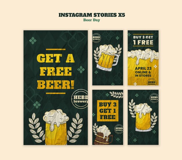 Desenho do modelo do dia da cerveja