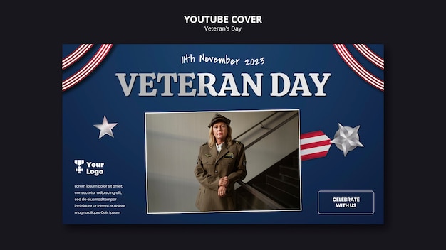 Desenho do modelo do Dia dos Veteranos
