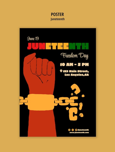 Desenho do modelo Juneteenth