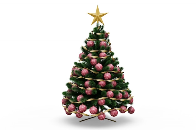 PSD grátis design de árvore de natal