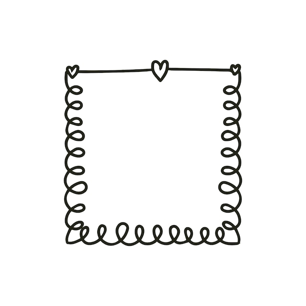 Design de borda desenhada à mão