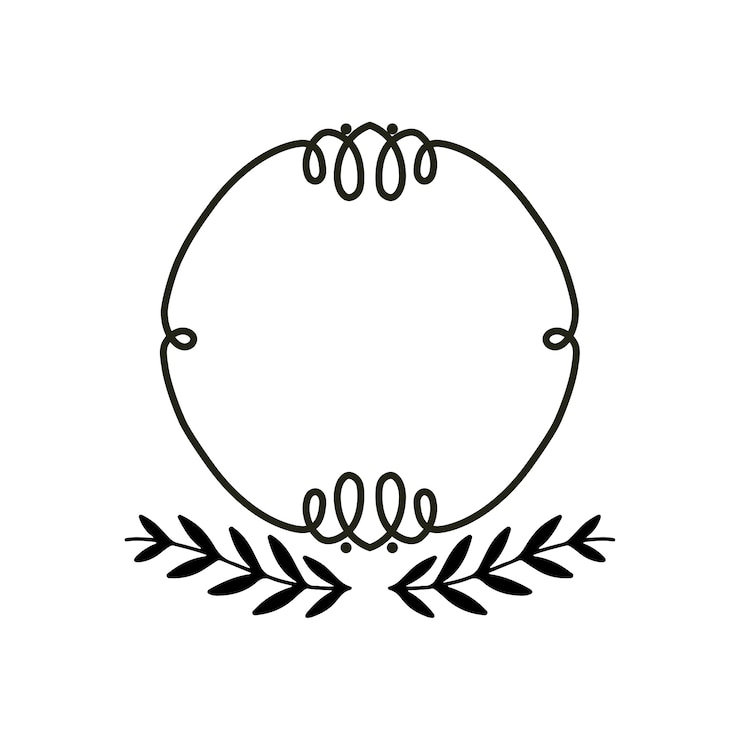 PSD grátis design de borda desenhada à mão