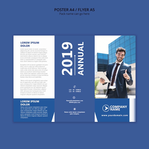 PSD grátis design de cartaz para o conceito de modelo