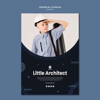 Design de cartaz pequeno arquiteto