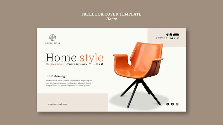 PSD grátis design de design de interiores de design plano