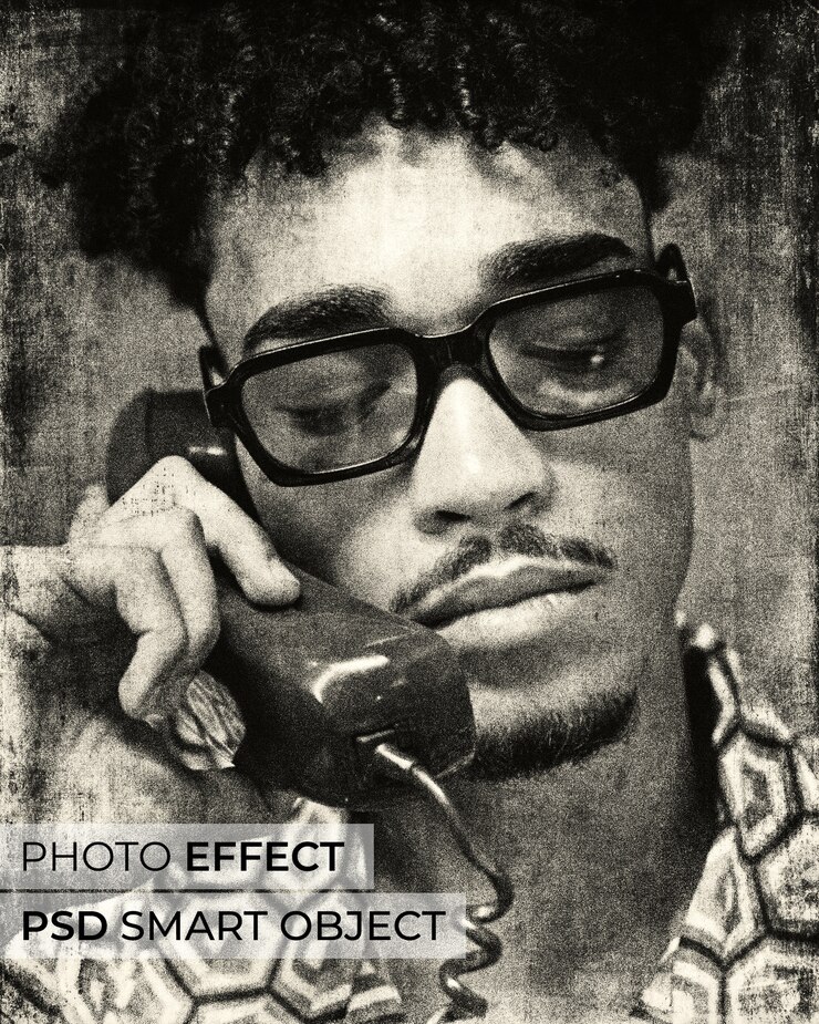 PSD grátis design de efeito de foto grunge