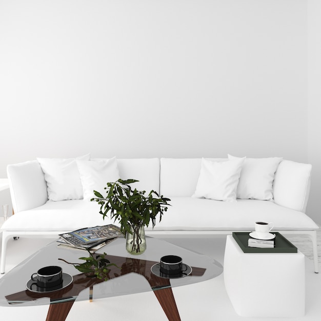 design de interiores moderno da sala de estar