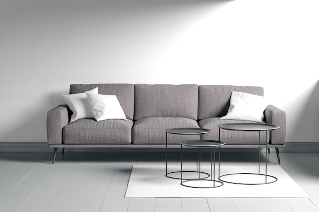 Design de interiores moderno da sala de estar
