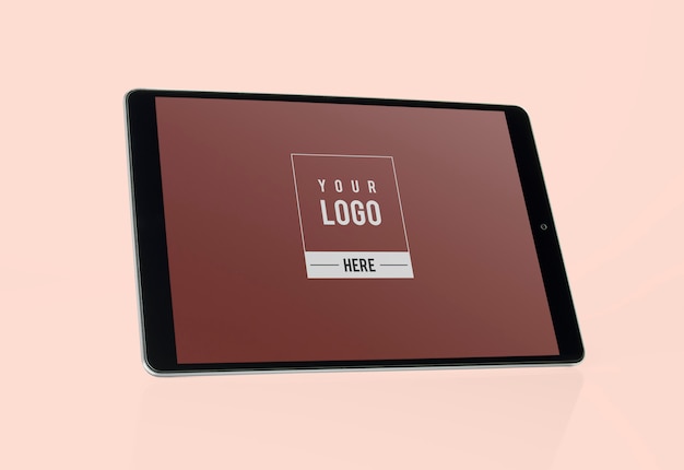 Design de maquete de tablet de tela cheia