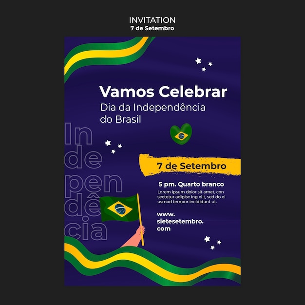 Design de modelo de 7 de setembro