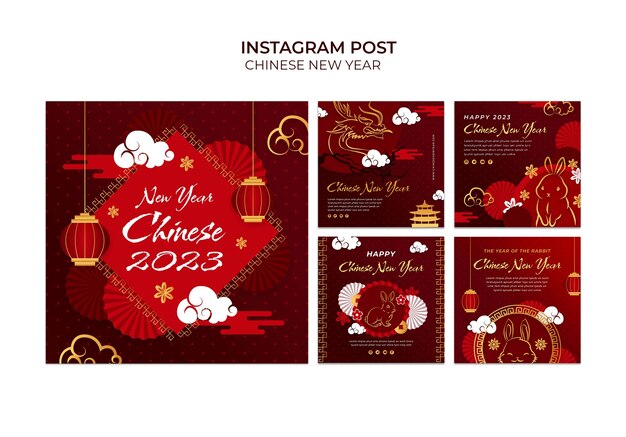 design de modelo de ano novo chinês