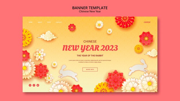design de modelo de ano novo chinês