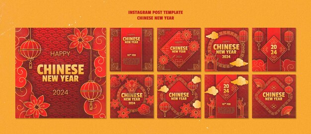 design de modelo de ano novo chinês