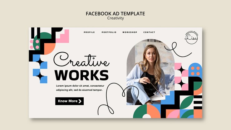 PSD grátis design de modelo de capa de facebook de influenciador