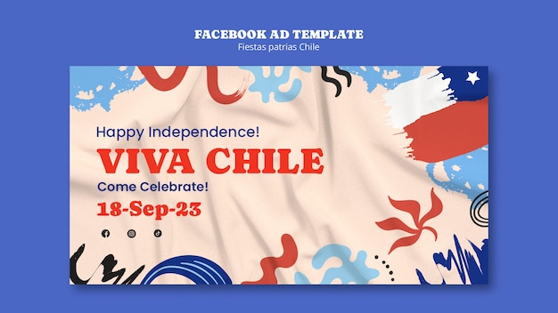 PSD grátis design de modelo de chile de festas pátrias