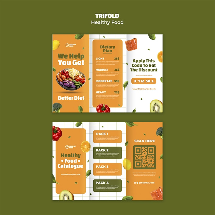 PSD grátis design de modelo de comida saudável