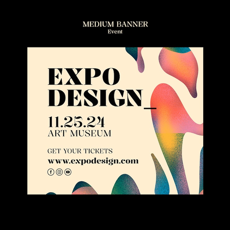 PSD grátis design de modelo de evento de arte