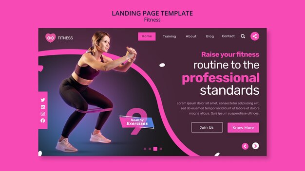 Design de modelo de fitness gradiente