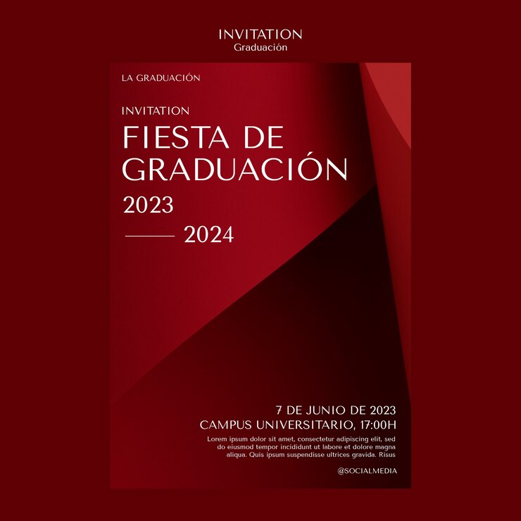 PSD grátis design de modelo de formatura