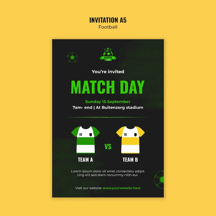 PSD grátis design de modelo de futebol