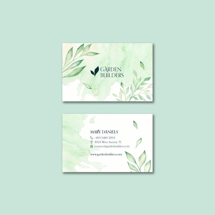 PSD grátis design de modelo de jardinagem em aquarela