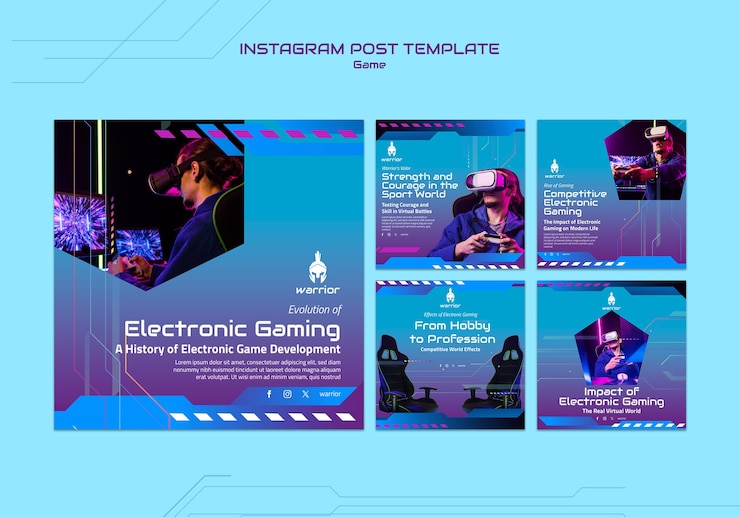 PSD grátis design de modelo de jogo