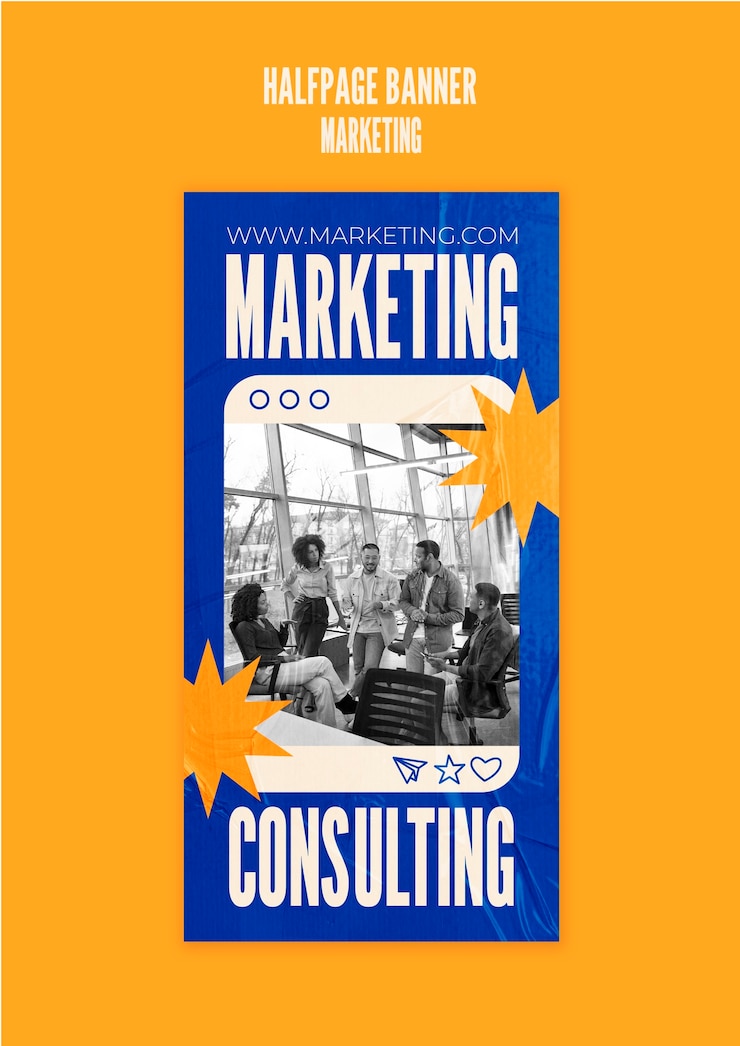 PSD grátis design de modelo de marketing