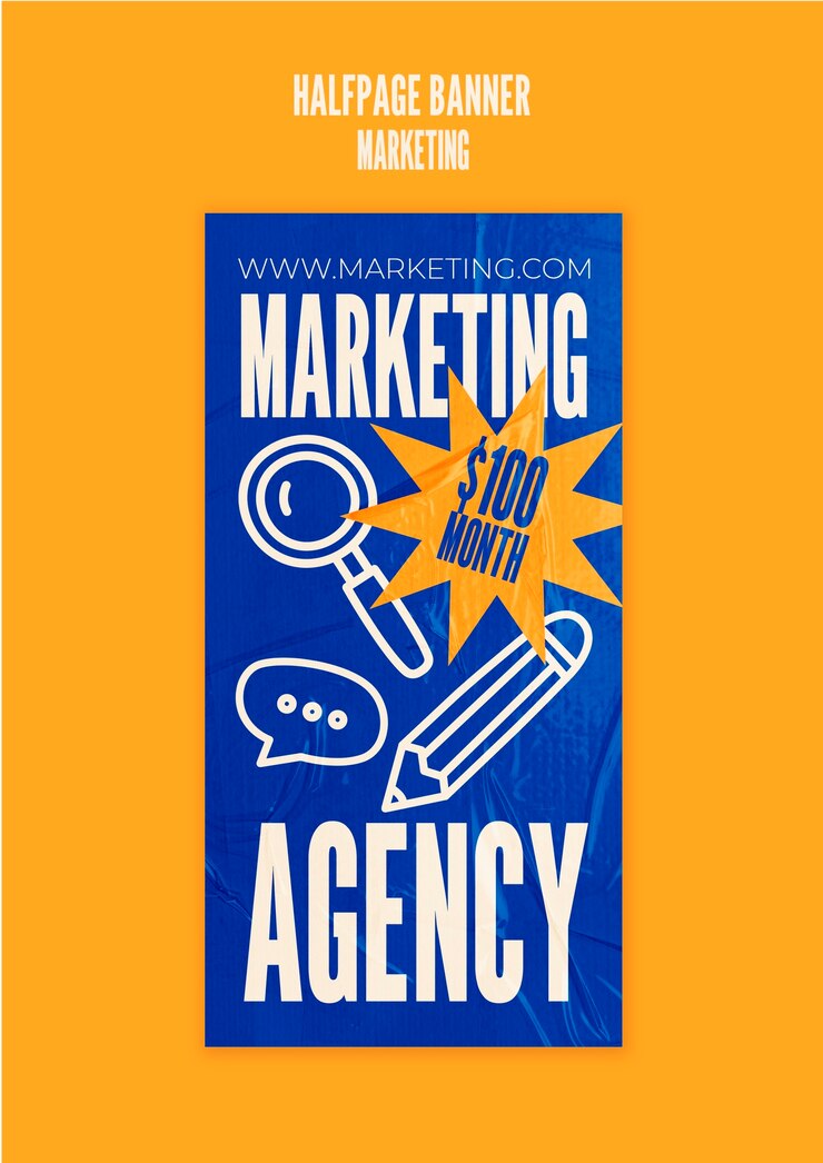 PSD grátis design de modelo de marketing