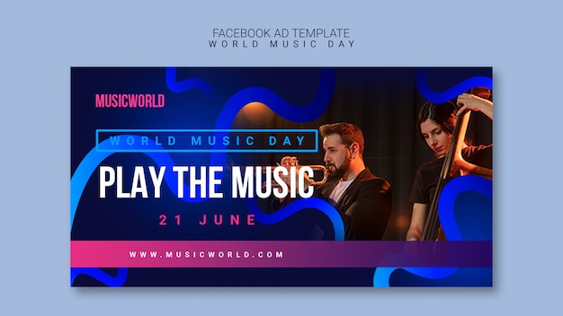 Design de modelo de música gradiente