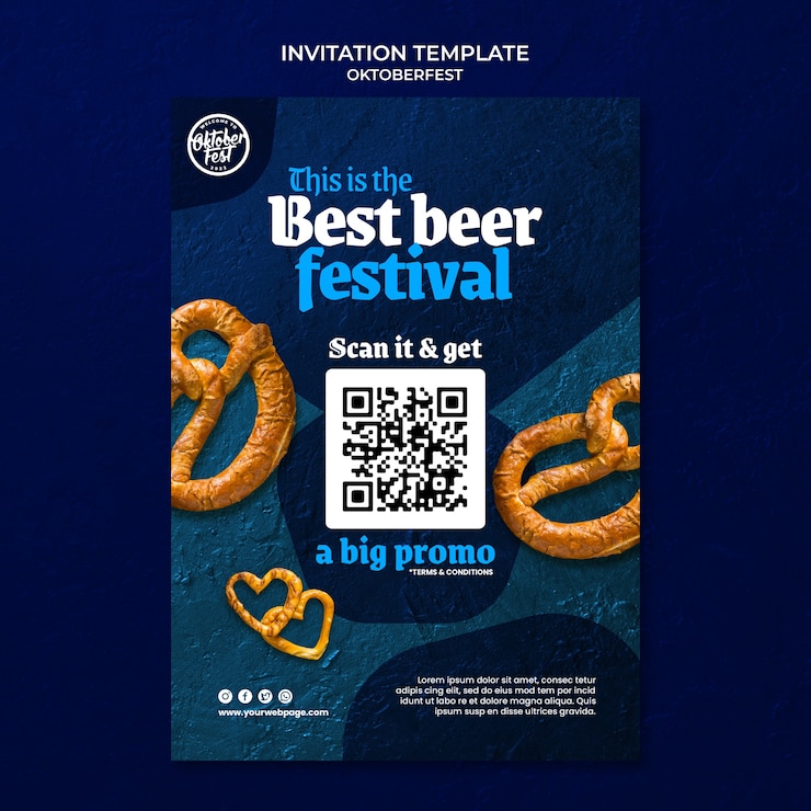 PSD grátis design de modelo de oktoberfest