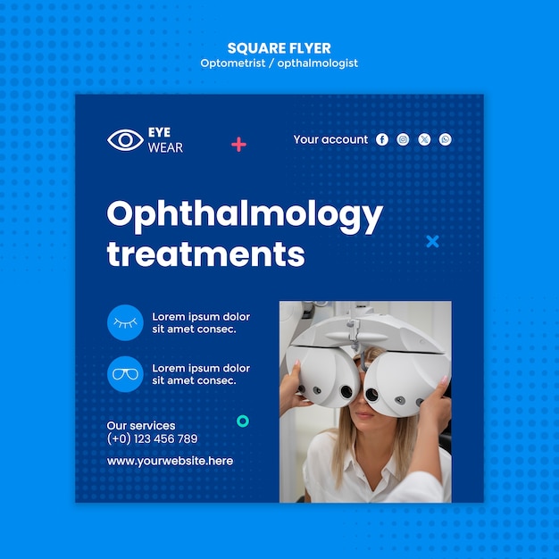 Design de modelo de optometrista