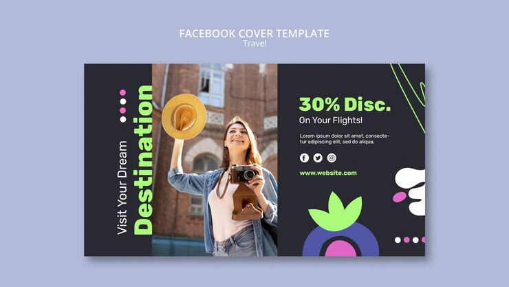 PSD grátis design de modelo de viagem
