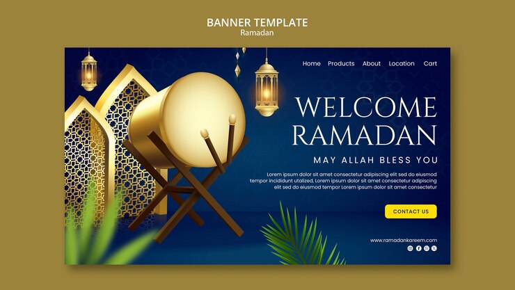 PSD grátis design de modelo do ramadã