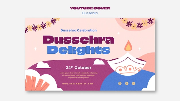 PSD grátis design de modelo dussehra