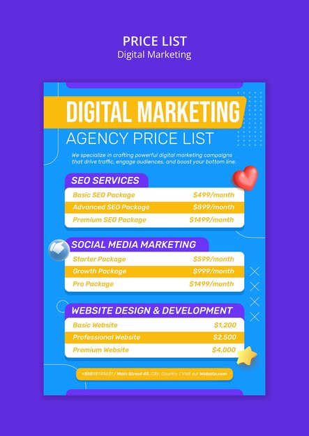 Design de modelos de marketing digital
