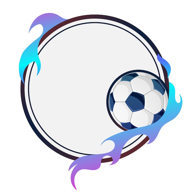 Design de moldura de futebol