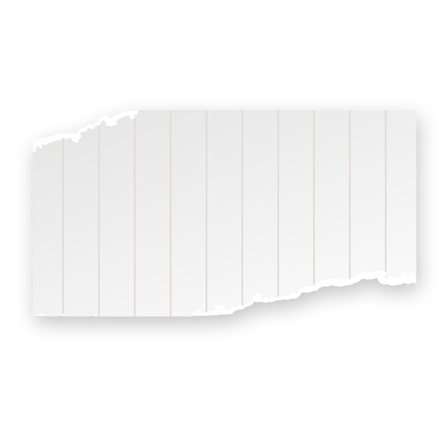 Design realista de rasgos de papel