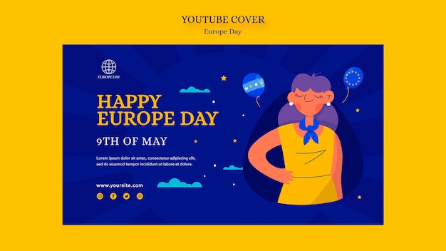 Dia europeu de design plano